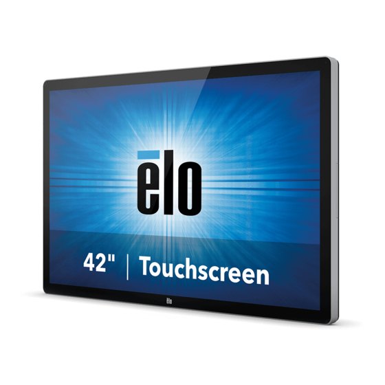 Elo TouchSystems 4200L Manuals