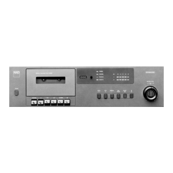 NAD Cassette Deck 6130 Product Manual