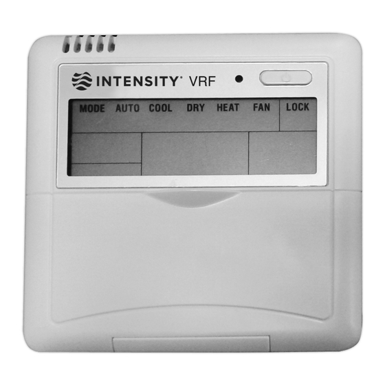 User Manuals: intensity KJR-12B/DPBG(T)-E Controller