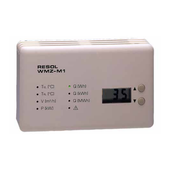 Resol WMZ-M1 Manual