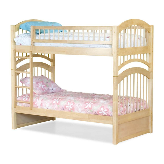 Atlantic Furniture WINDSOR BUNK BED Assembly Instructions Manual