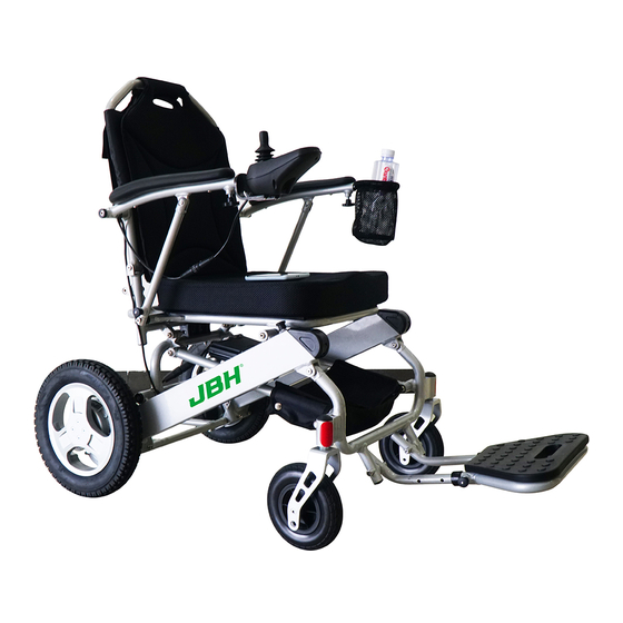 JBH D26 Adjustable Electric Wheelchair Manuals