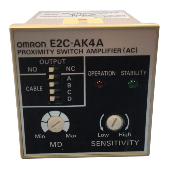 Omron E2C Manual