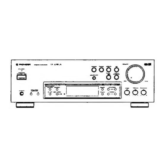 Pioneer SX-305RDS Service Manual