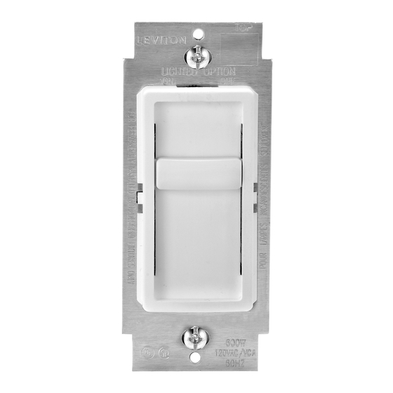 Leviton SureSlide 6637 Installation Instructions