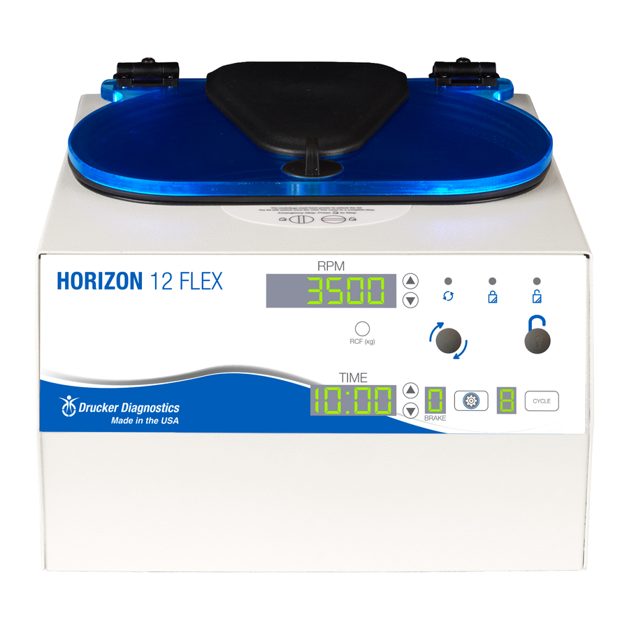 Drucker Diagnostics HORIZON 12 Flex Operator's Manual