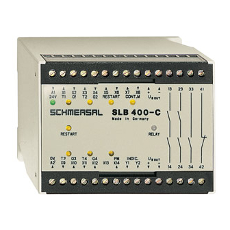 schmersal SLB 400-C Operating Instructions Manual