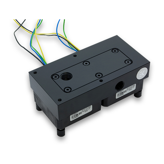 ekwb EK-Dual DDC X-Top CSQ Installation And Mounting Manual