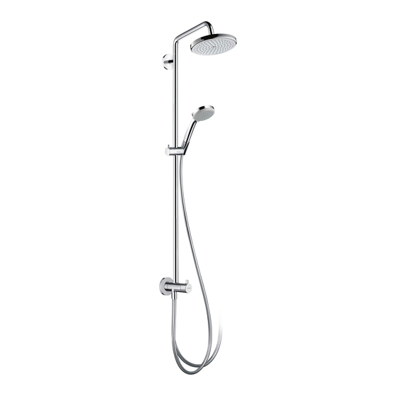 Hans Grohe Showerpipe Croma 220 Reno 27224000 Instructions For Use/Assembly Instructions