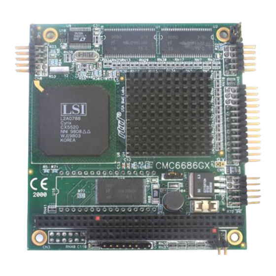 rtd cpuModule CMC6686GX PC/104 CPU Module Manuals