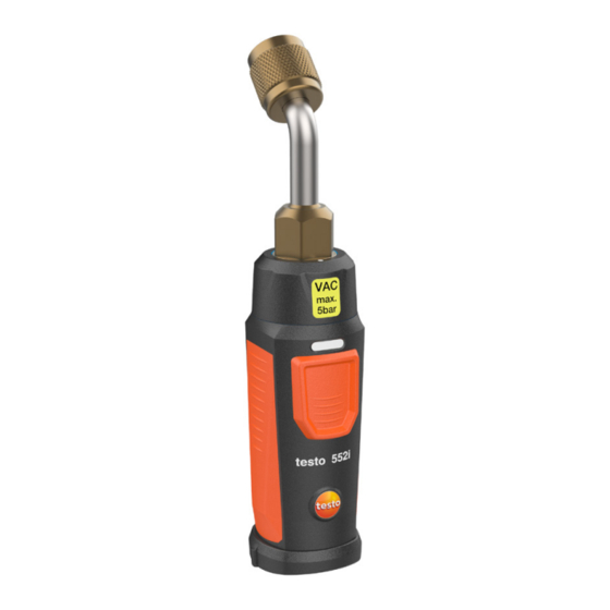 ANATEL testo 552i Quick Start Manual