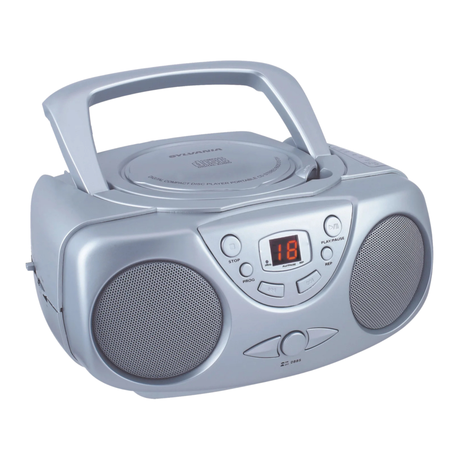 Sylvania SRCD243M, SRCD243M-BLUE Manual