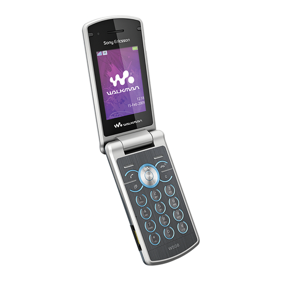 Sony Ericsson Walkman W508 User Manual