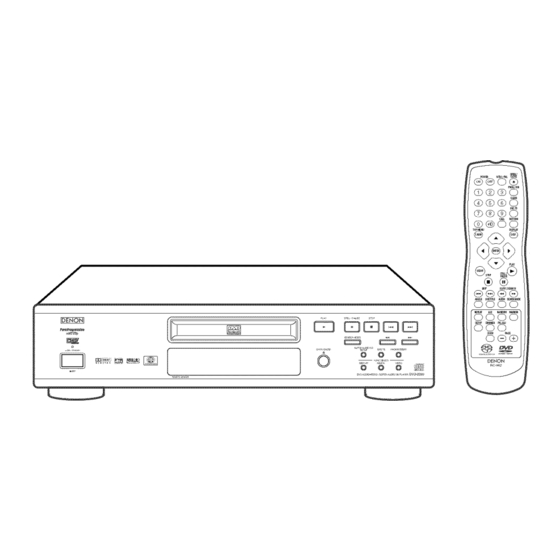 Denon DVD-2200 Operating Instructions Manual