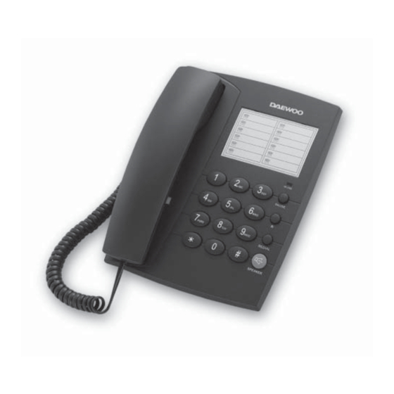 Daewoo DTC-250 User	   Manual	 Manual