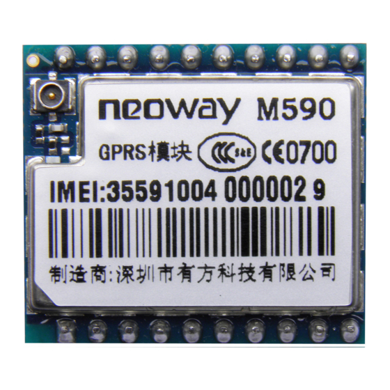 Neoway M590 Manuals