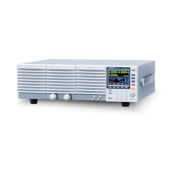 GW Instek PEL-3021 User Manual