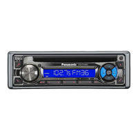 Panasonic CQC1120U - AUTO RADIO/CD DECK Operating Instructions Manual