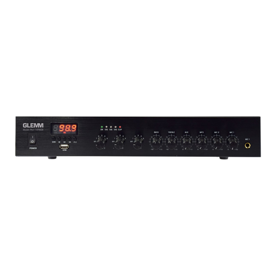 GLEMM PAA 110TMZB Instruction Manual