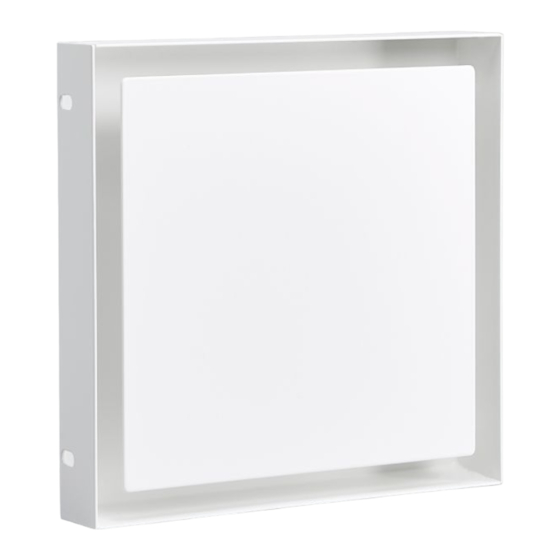 tecanno VENT ONE PLUS 100 Installation