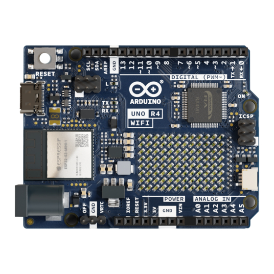 Arduino UNO R4 WiFi Product Reference Manual
