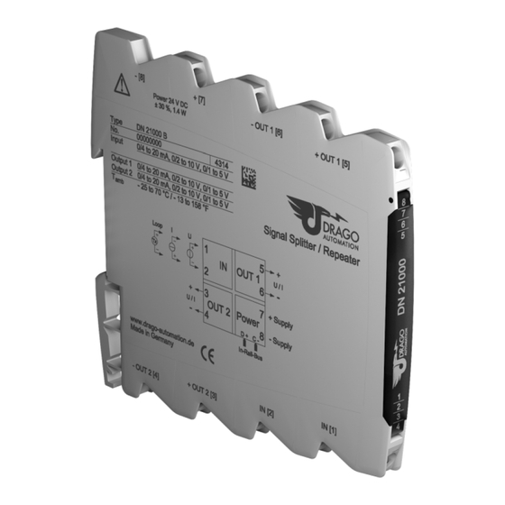DRAGO Automation DN 21000 User Instructions