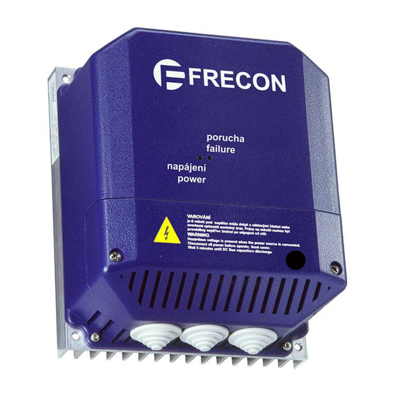 User Manuals: Frecon FIA-L18 Programmable Speed Drives