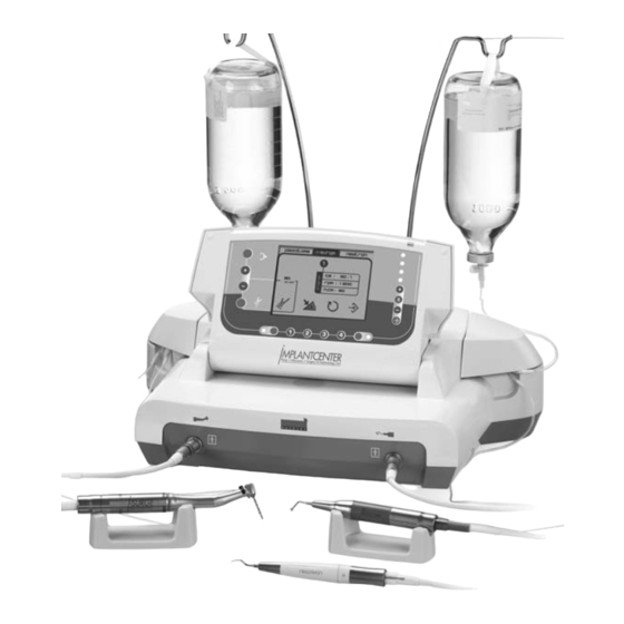 ACTEON Equipment SATELEC Implant Center Manuals