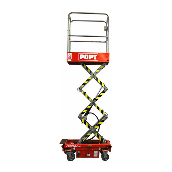 POP UP PUSH 8 Eco Operator's Safety And Maintenance Handbook