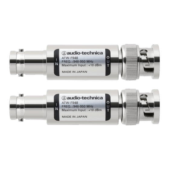 Audio Technica ATW-F948 Instructions