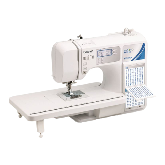 User Manuals: Brother FS130QC Sewing Machine