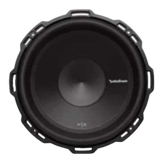 Rockford Fosgate PUNCH RFT4061 Installation & Operation Manual
