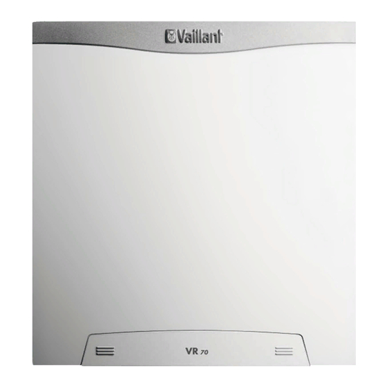 Vaillant VR 70 Installation Instructions Manual