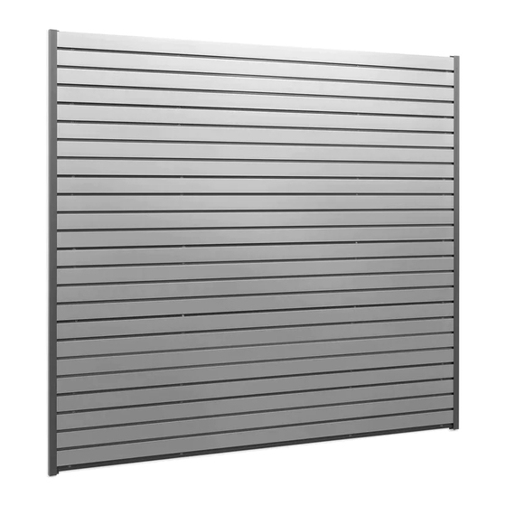 Newage 40sqft PVC slatwall - Silver Installation Manual