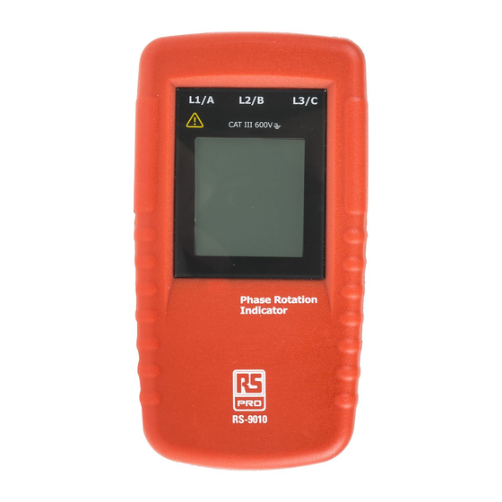 RS PRO RS-9010 Instruction Manual