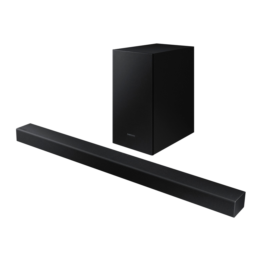 Samsung HW-T450 - Soundbar Manual