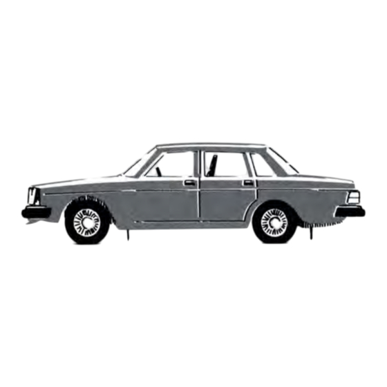 Volvo DL 1983 Owner's Manual