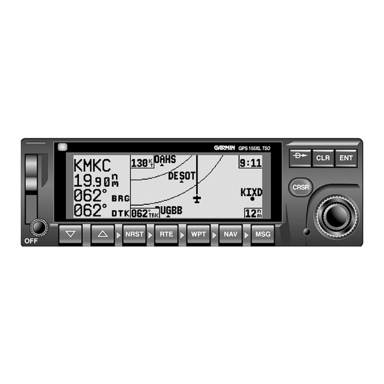 Garmin 155XL Maintenance Manual