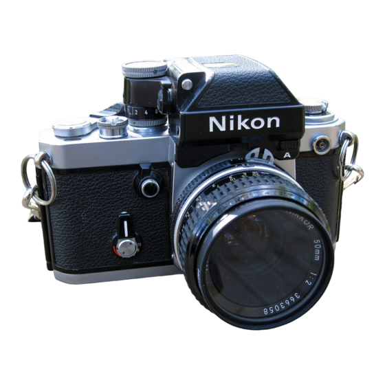 Nikon F2A PHOTOMIC Manuals