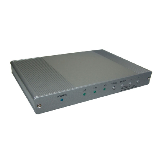 Converters.TV 901 Operation Manual
