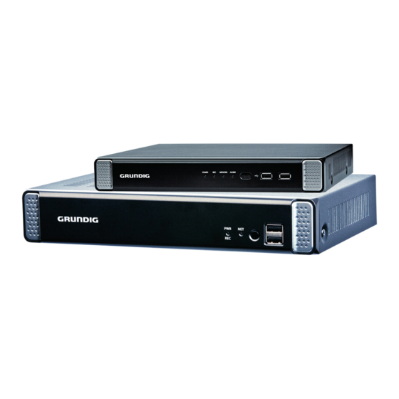 User Manuals: Grundig GRA-D2208B Standalone DVR