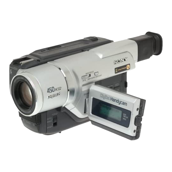 Sony Digital Handycam DCR-TRV120 Service Manual
