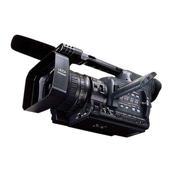 Panasonic AG-HVX202AEN Mechanical Parts List