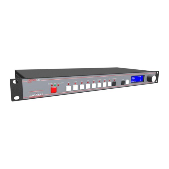 Calibre HQView-500 Series Operating Instructions Manual