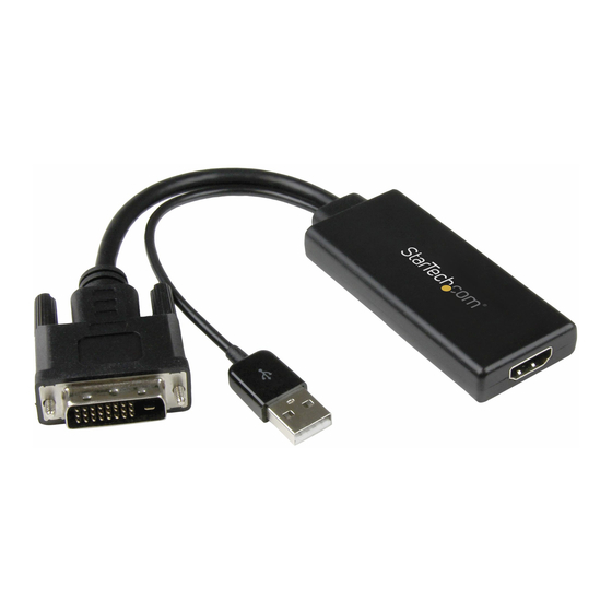StarTech.com DVI2HD Quick Start Manual