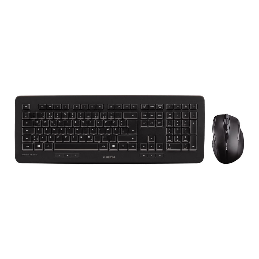 Cherry DW 5100 - Keyboard And Mouse Set Manual