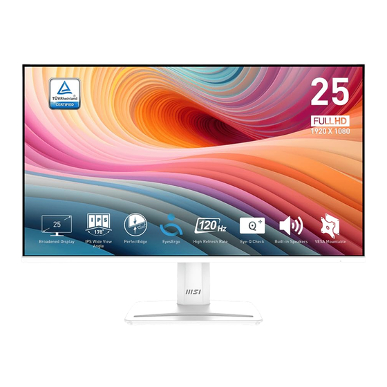 MSI PRO MP251 E2 (3PD2) User Manual