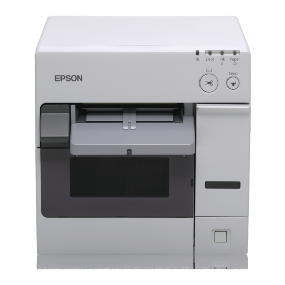 Epson TM-C3400 Reference Manual