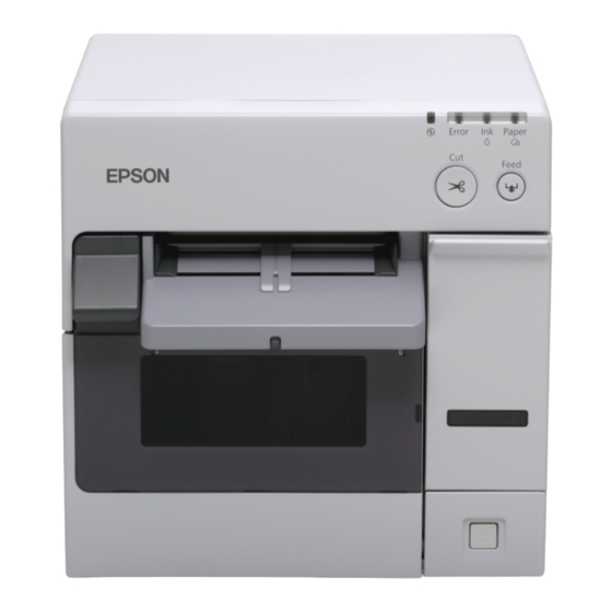 Epson TM-C3400 User Manual