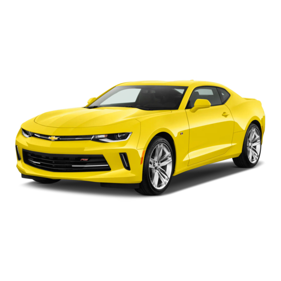 Chevrolet Camaro 2018 Manual